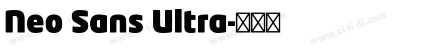 Neo Sans Ultra字体转换